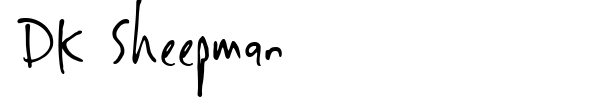DK Sheepman font preview